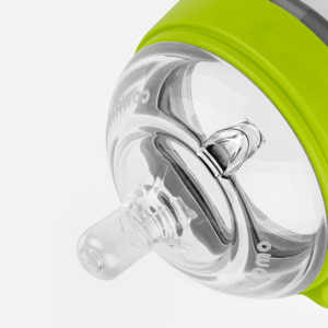 Comotomo Silikon Biberon 150ml Yeşil + 2'li Hızlı Akışlı Biberon Emziği